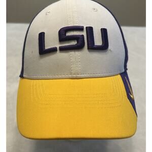 Nike Legacy 91 Hat Cap One Size Dri Fit On Field LSU Tigers Purple White